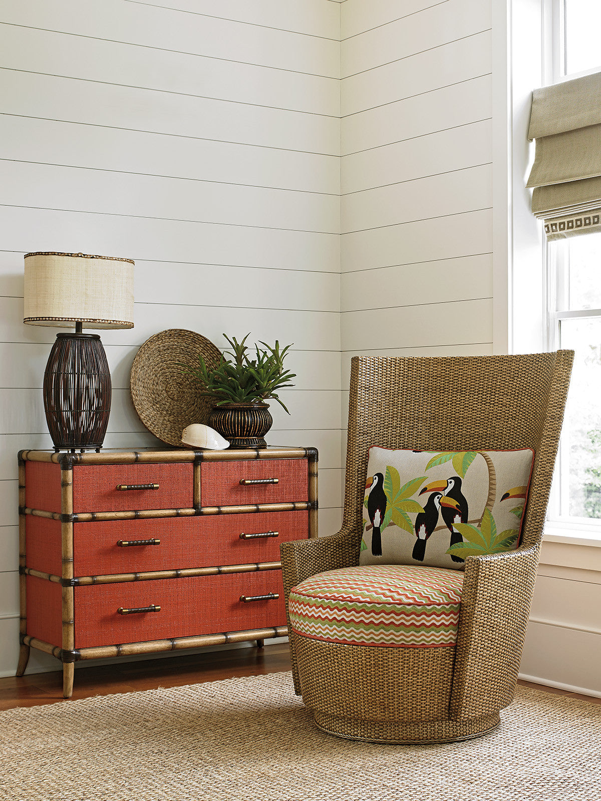 Twin Palms Red Coral Chest By Tommy Bahama