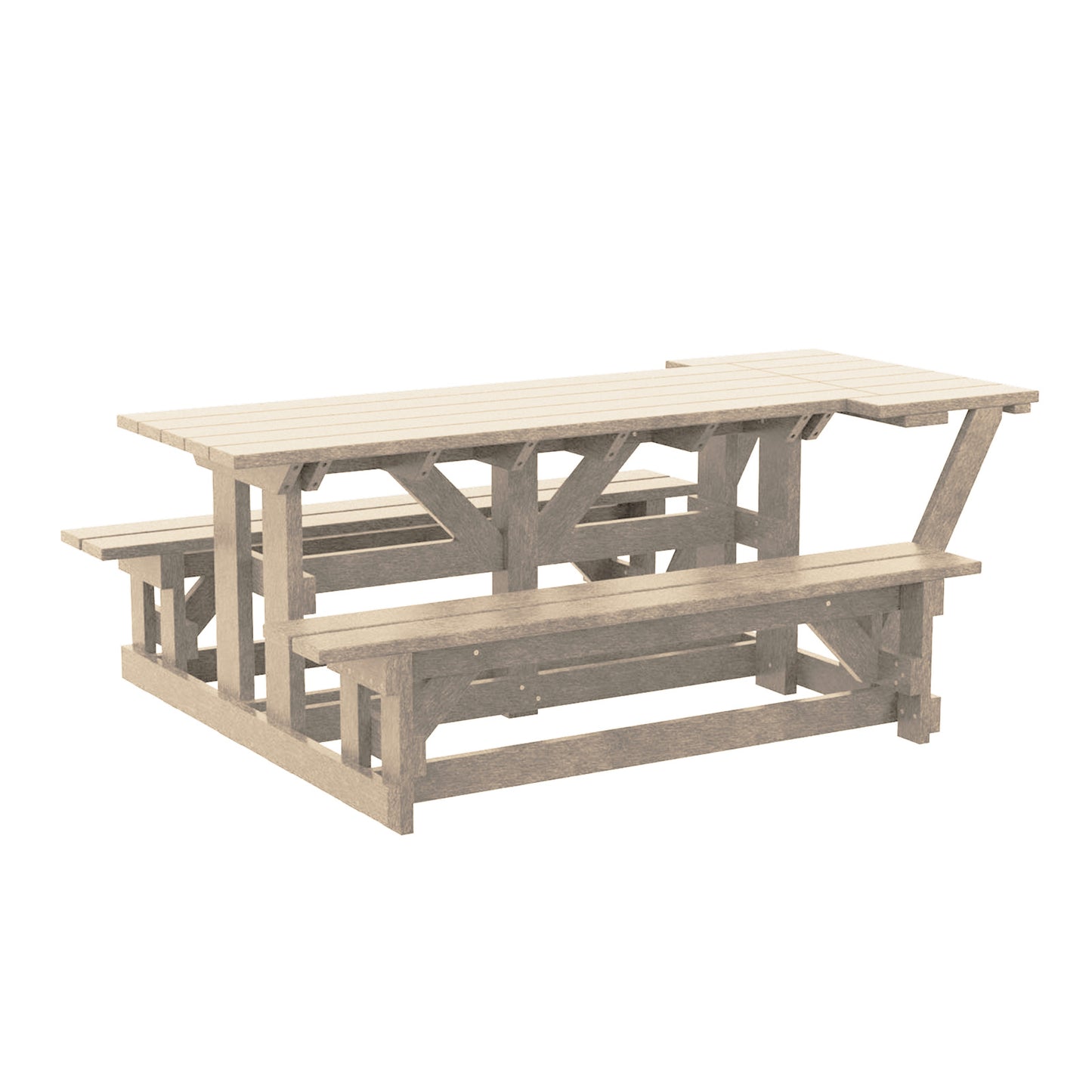 72" Rectangular Picnic Table - Wheelchair Accessible
