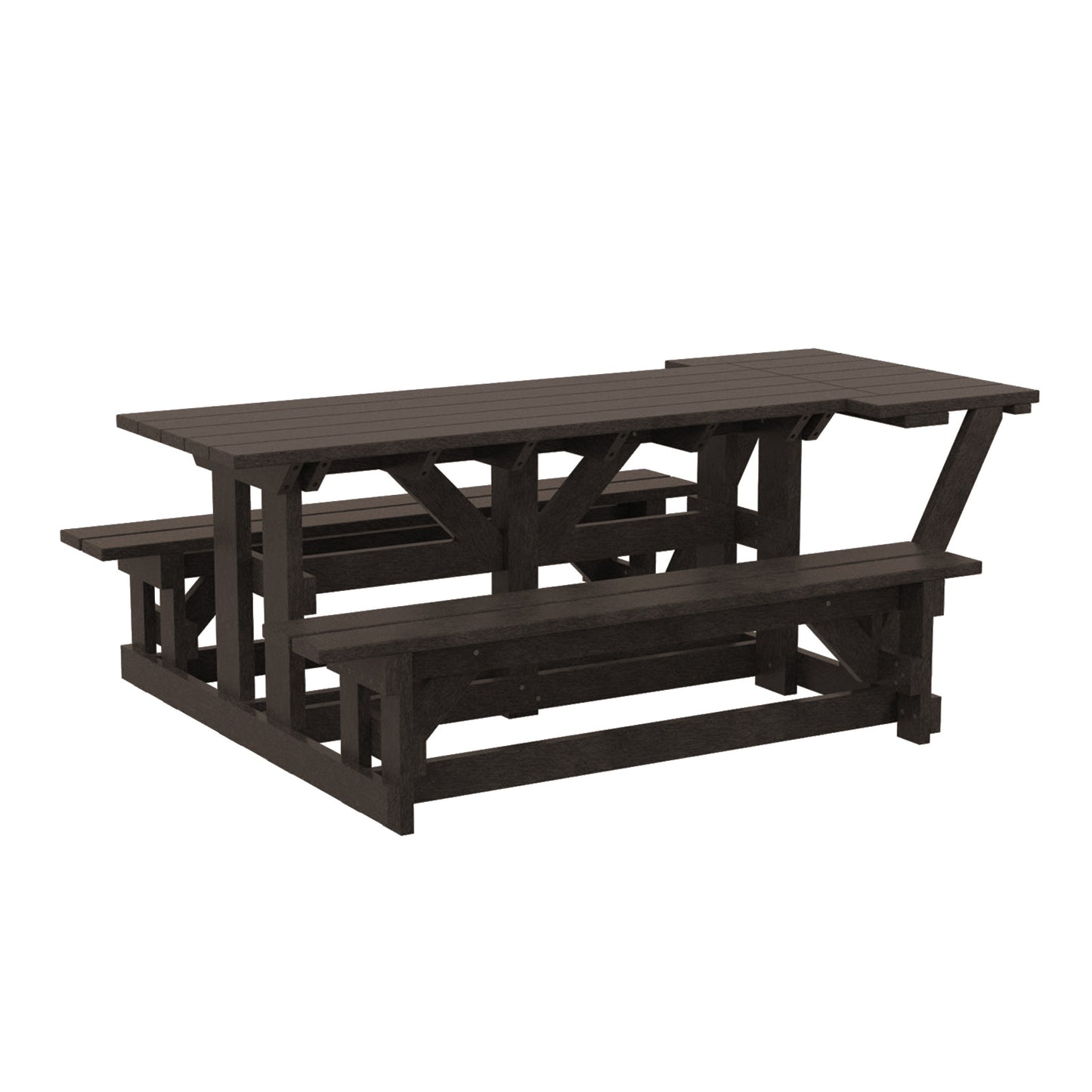 72" Rectangular Picnic Table - Wheelchair Accessible