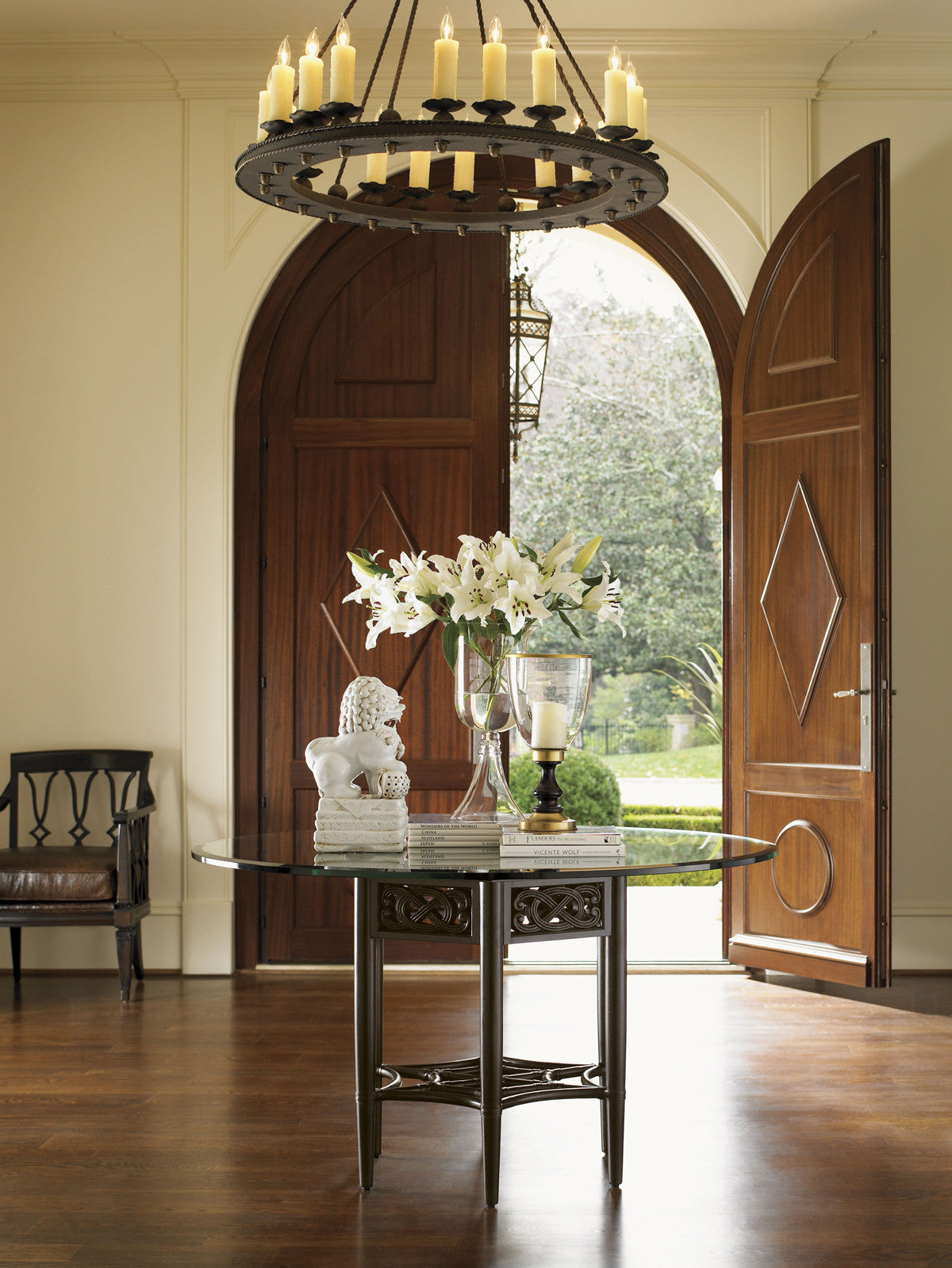 Sugar and Lace Dining Table With Glass Top
