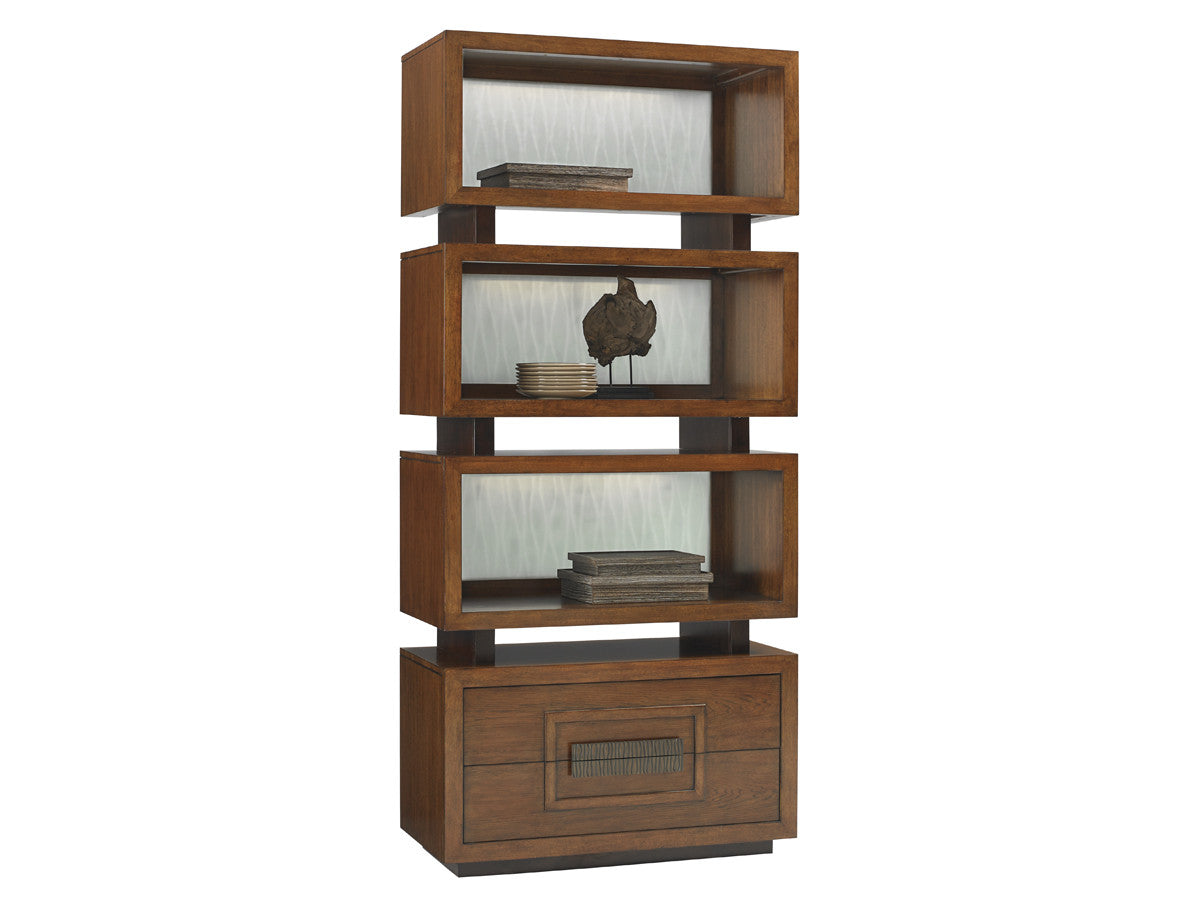 Island Fusion Tonga Tiered Bookcase by Tommy Bahama