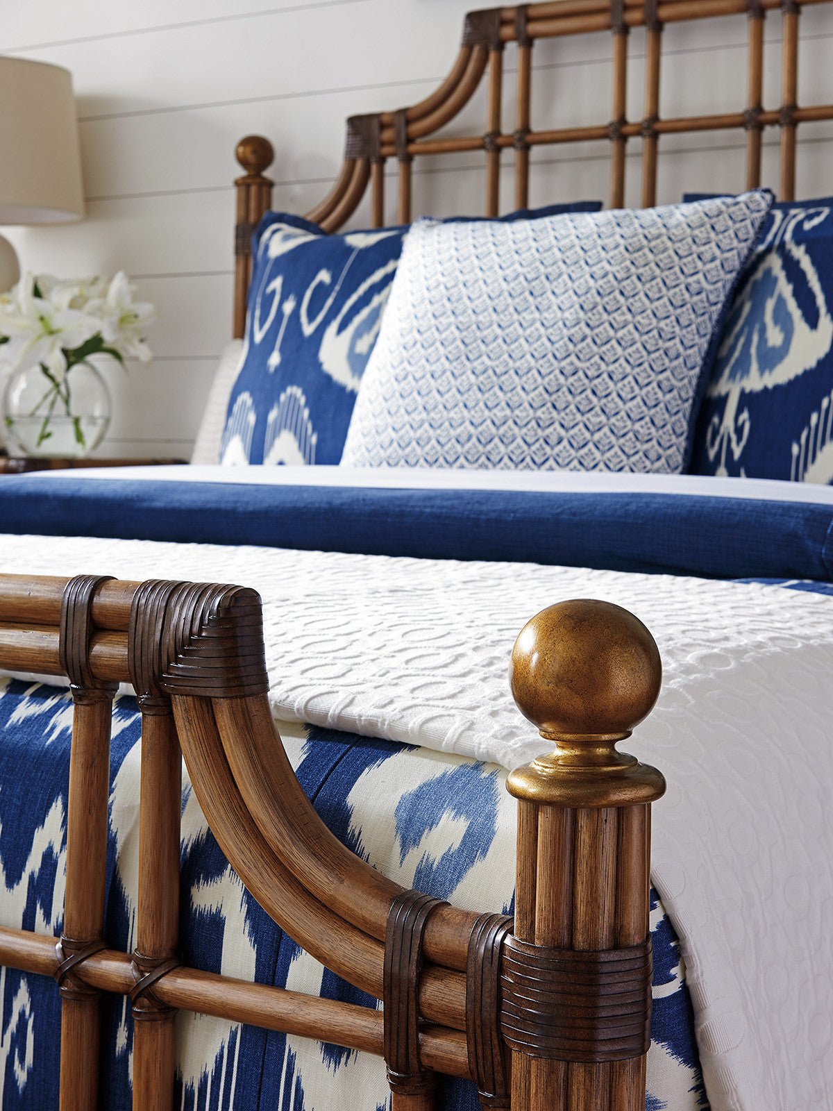 Twin Palms St. Kitts Rattan Bed By Tommy Bahama