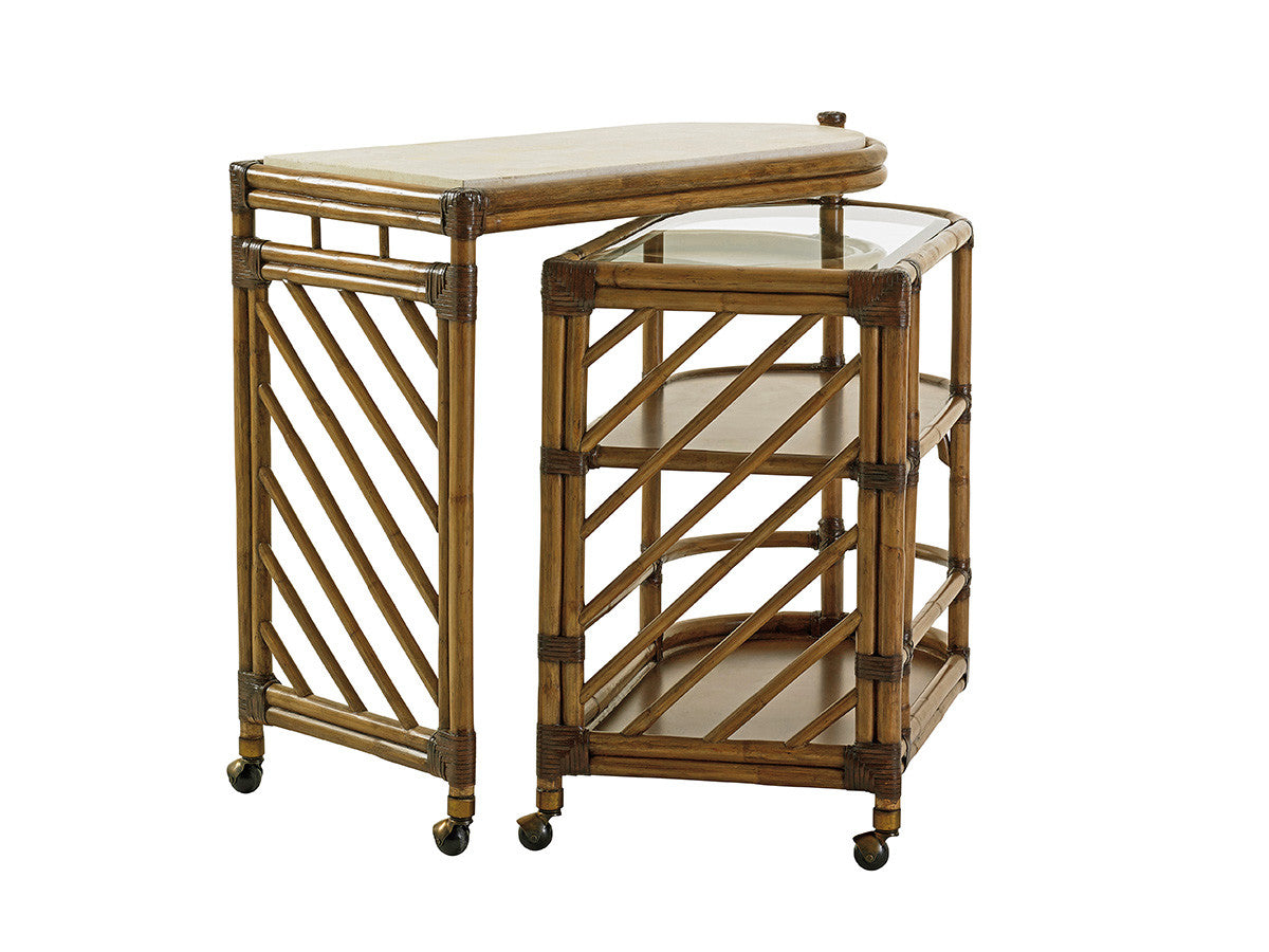 Twin Palms Cable Beach Bar Cart By Tommy Bahama