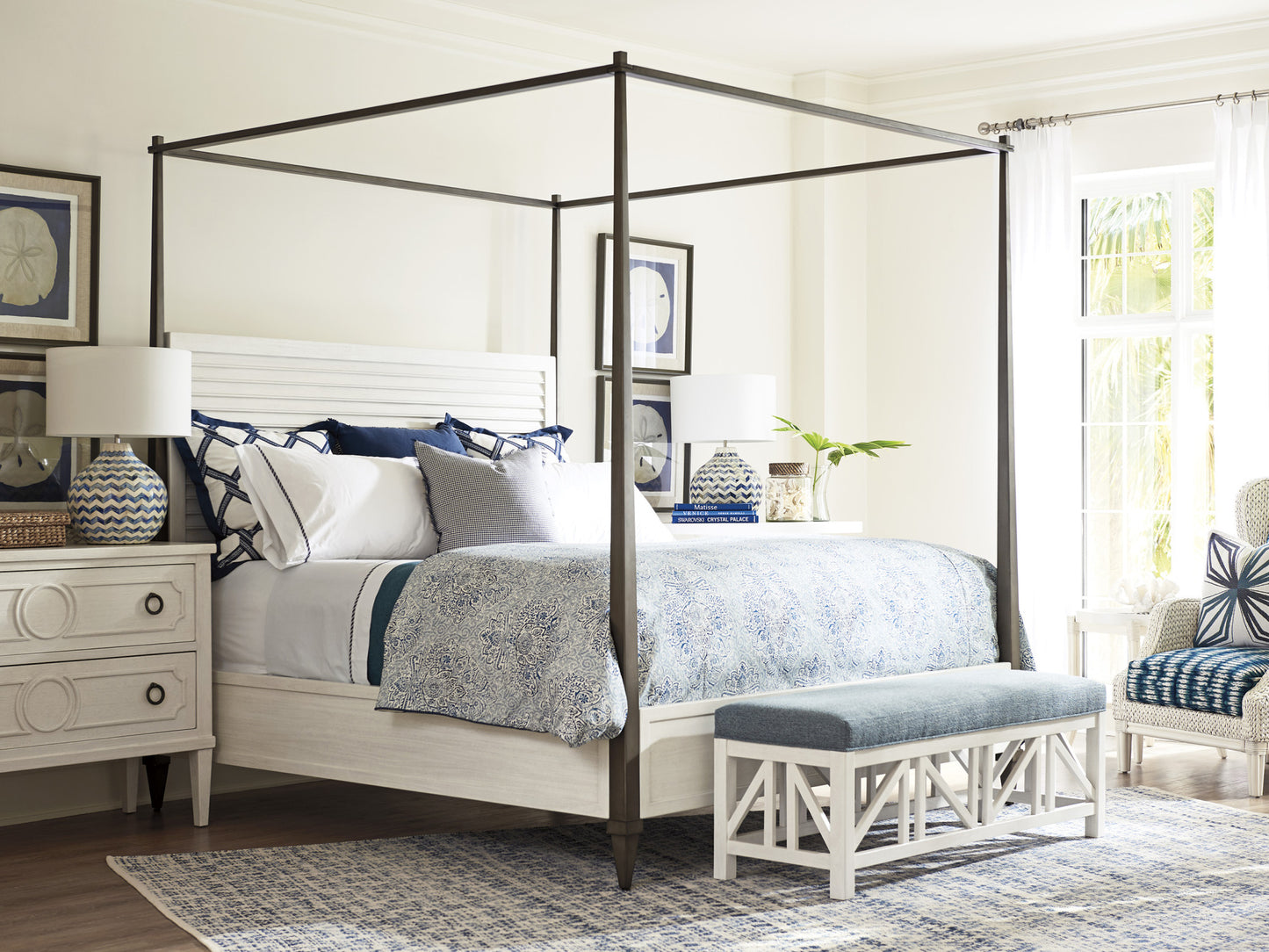 Ocean Breeze Coral Gables Poster Bed