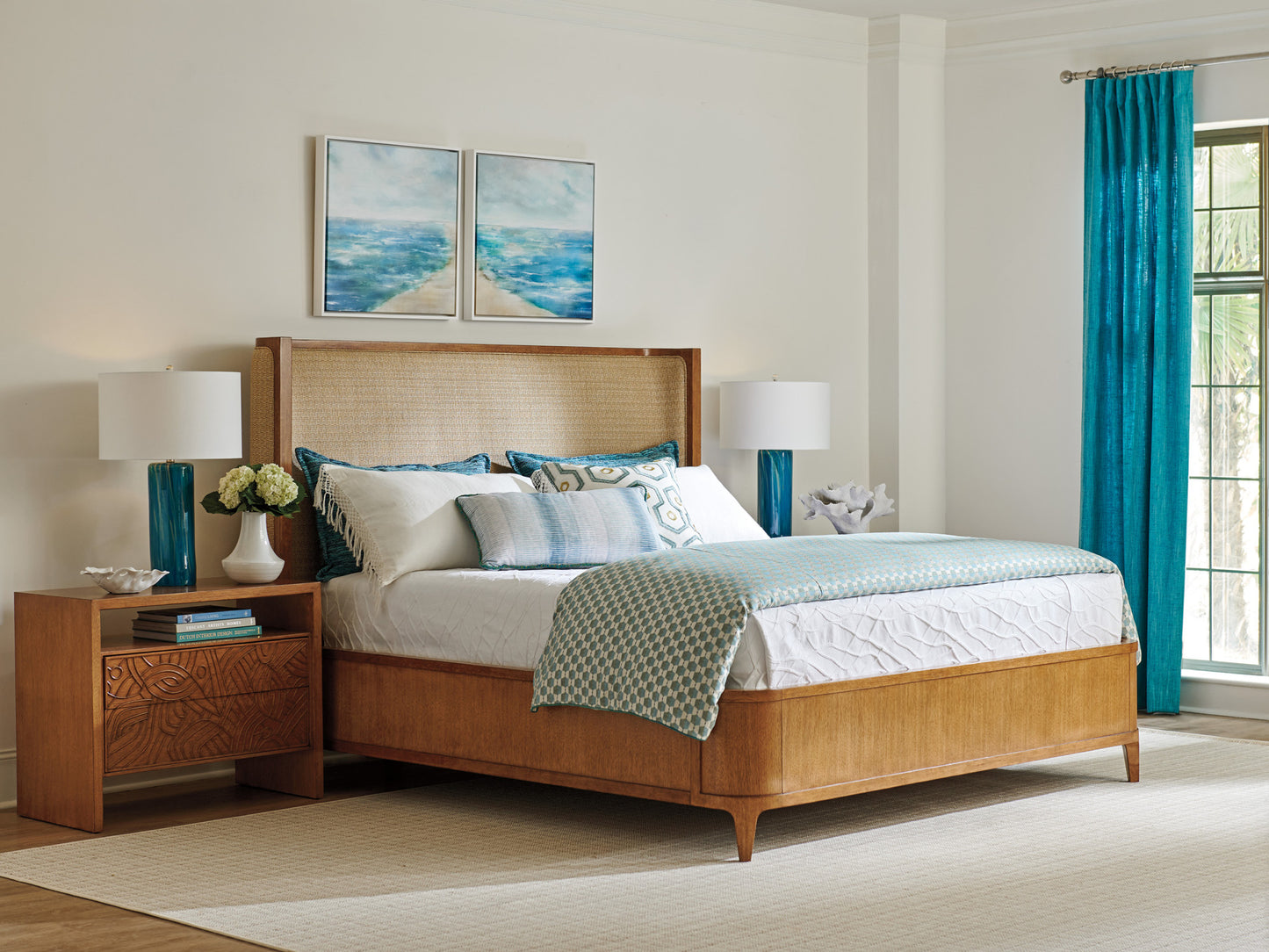 Palm Desert Villa Park Upholstered Bed