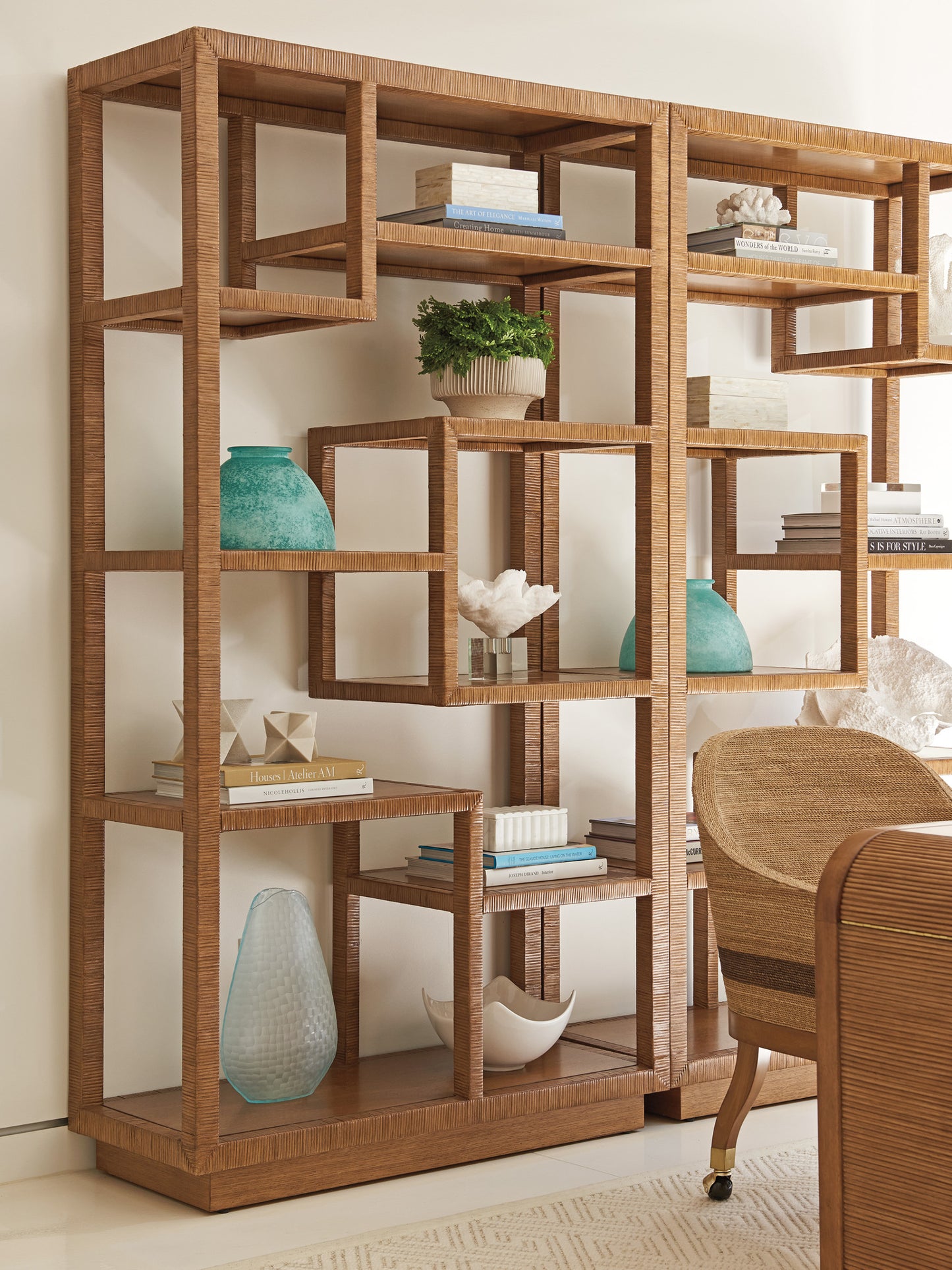 Palm Desert Bryce Raffia Etagere