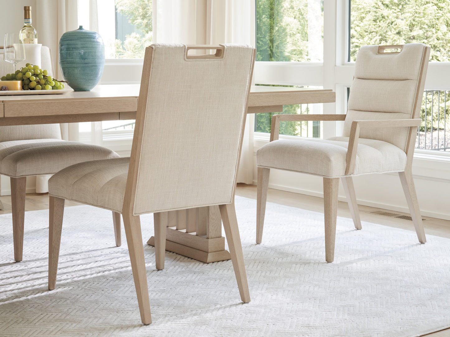 Sunet Key Aiden Channeled Upholstered Arm Chair