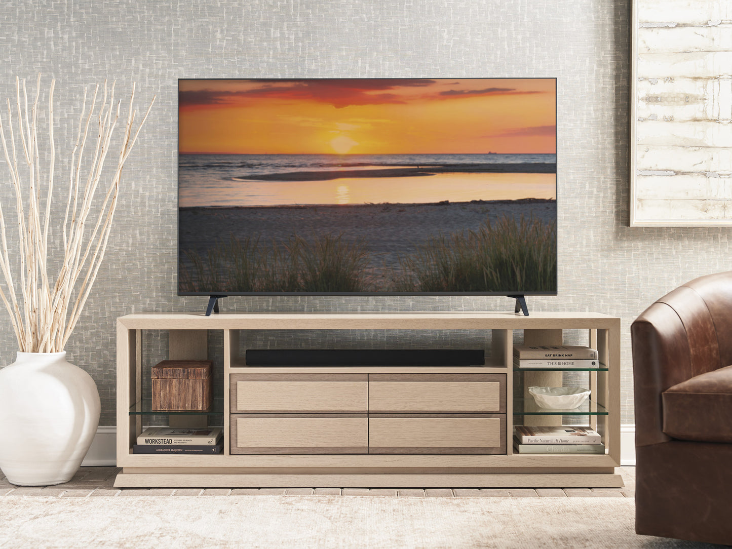 Sunet Key Carson Media Console By Tommy Bahama