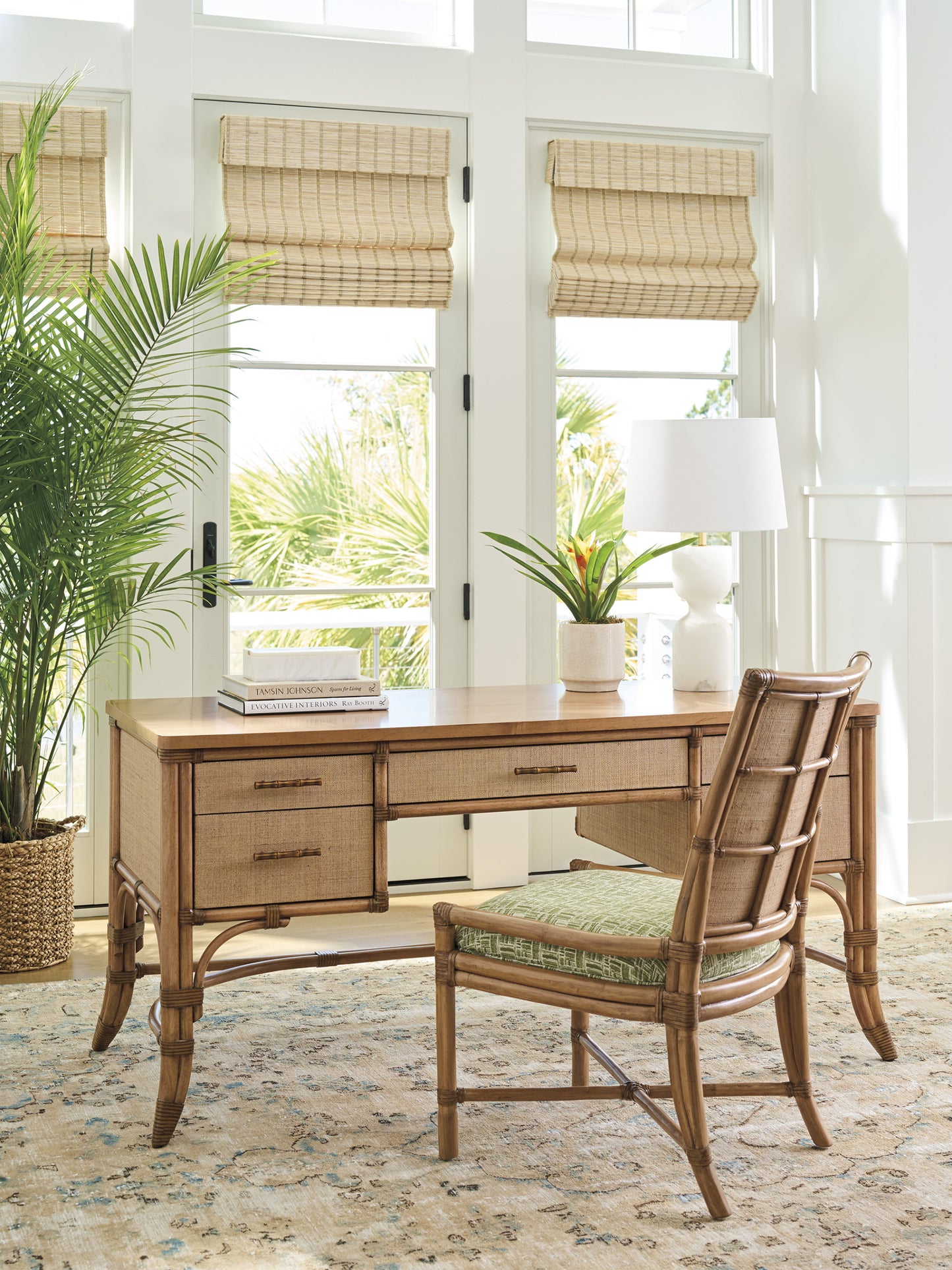 Key Biscayne Oceanside Rattan Side Chair
