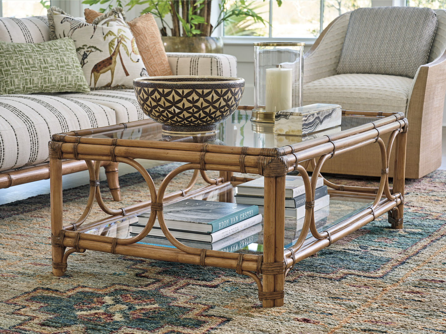 Key Biscayne Deering Bay Rectangular Cocktail Table by Tommy Bahama