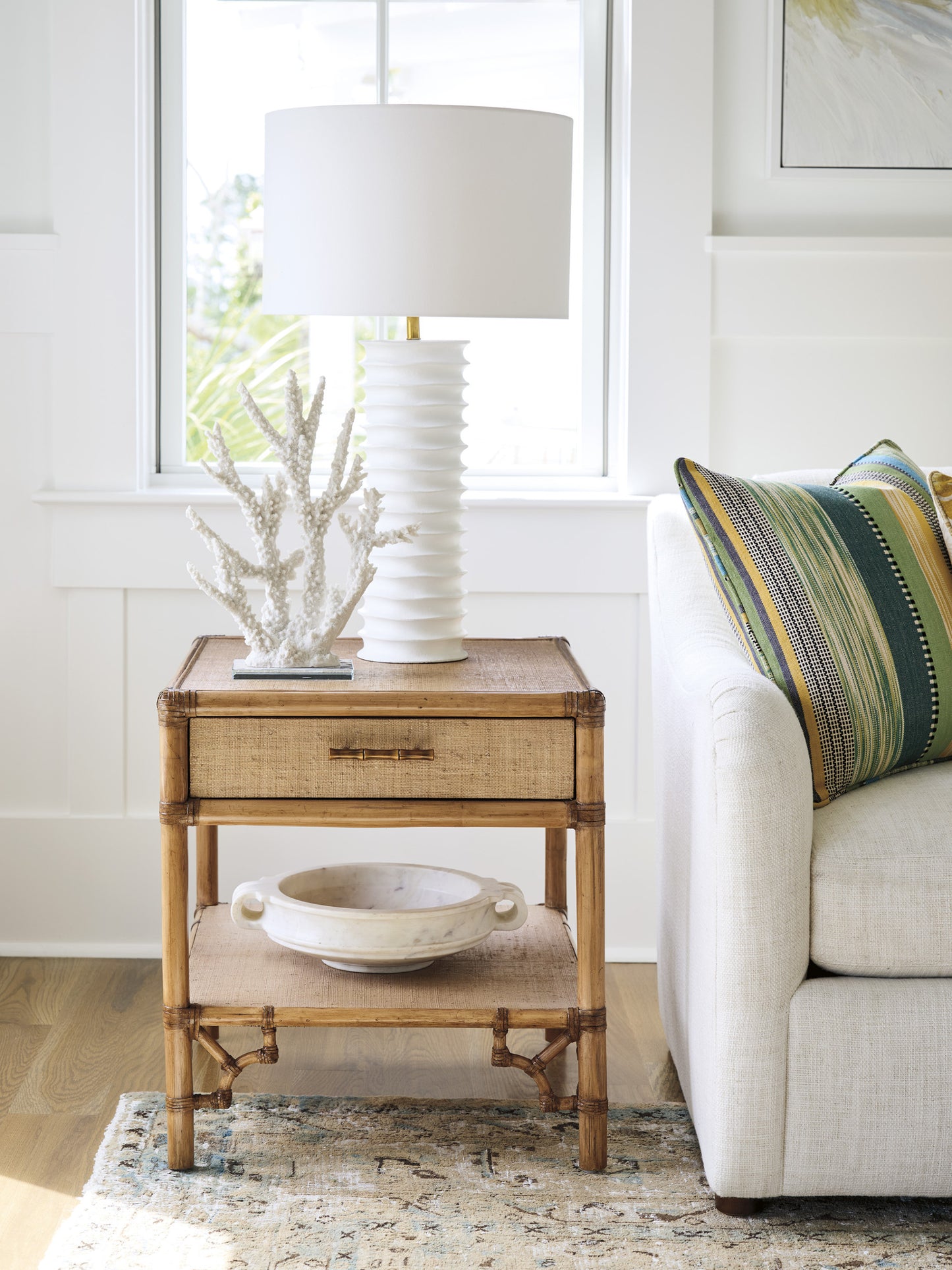 Key Biscayne Bayfront Rectangular End Table