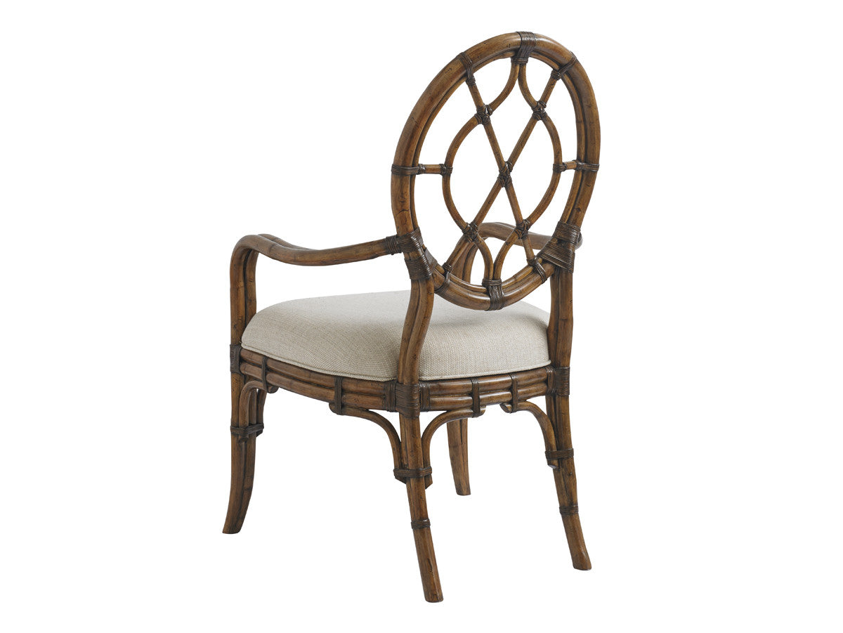 BALI HAI Cedar Key Oval Back Arm Chair