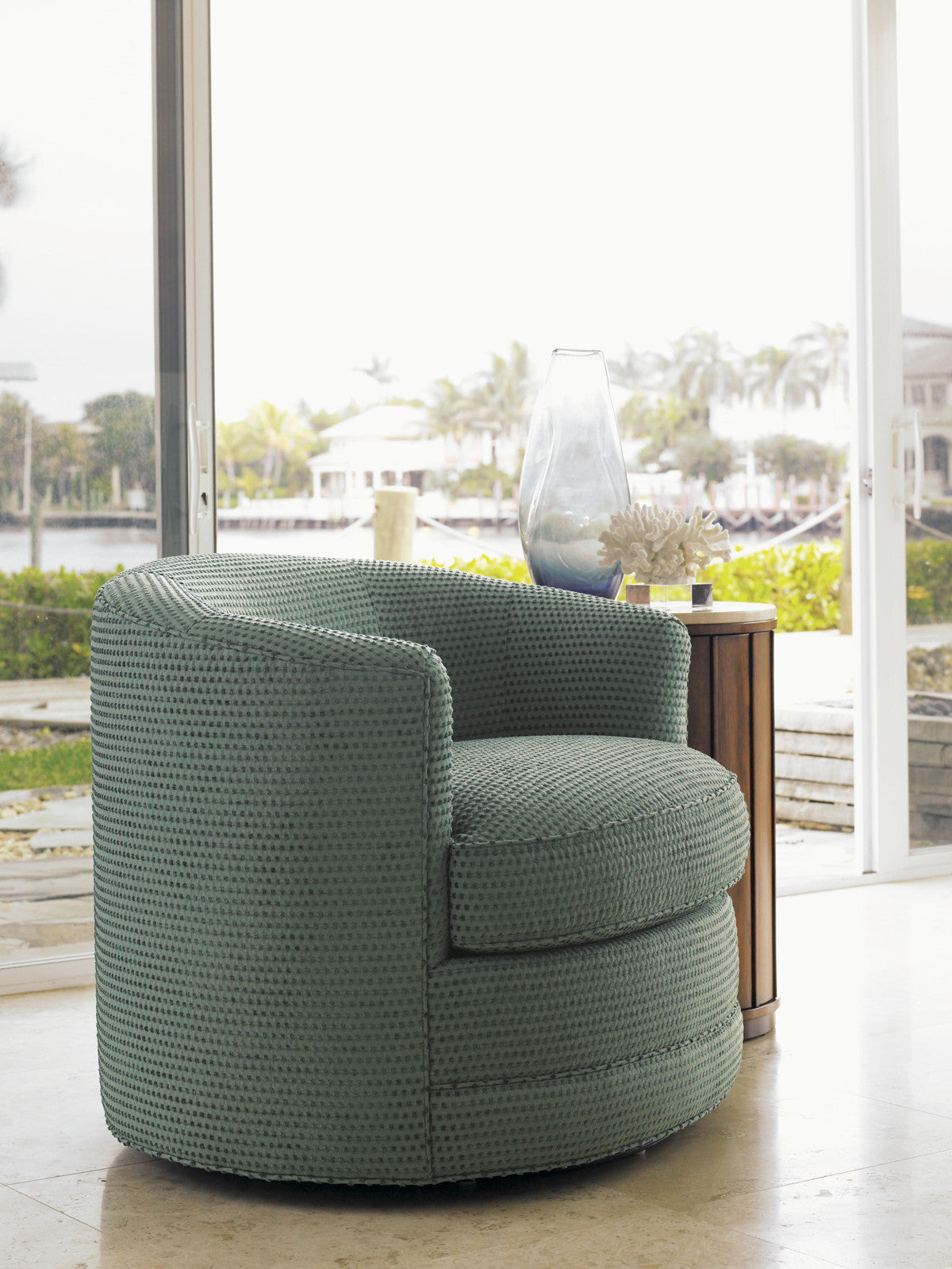 Ocean Club Kava Swivel Chair By Tommy Bahama