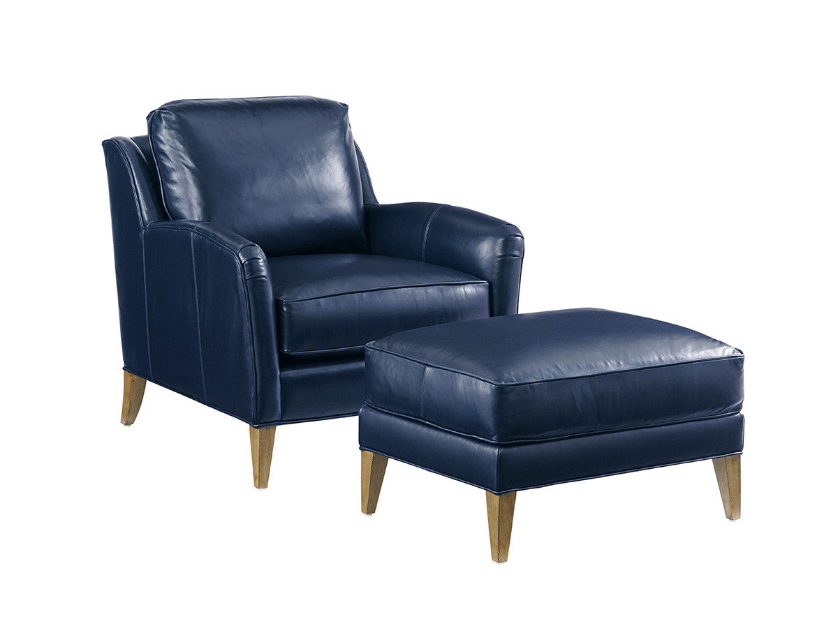 Twin Palms Coconut Grove Leather Chair By Tommy Bahama