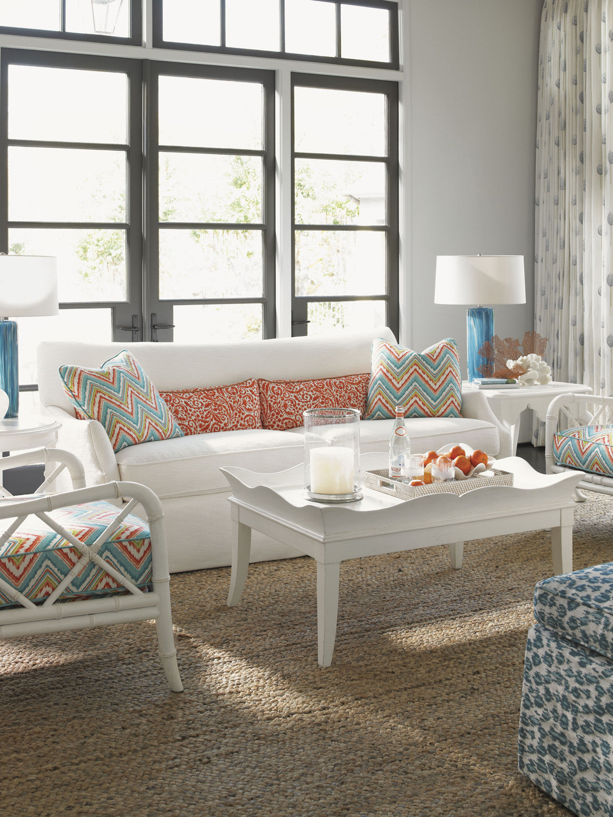 Ivory Key Crystal Caves Sofa by Tommy Bahama