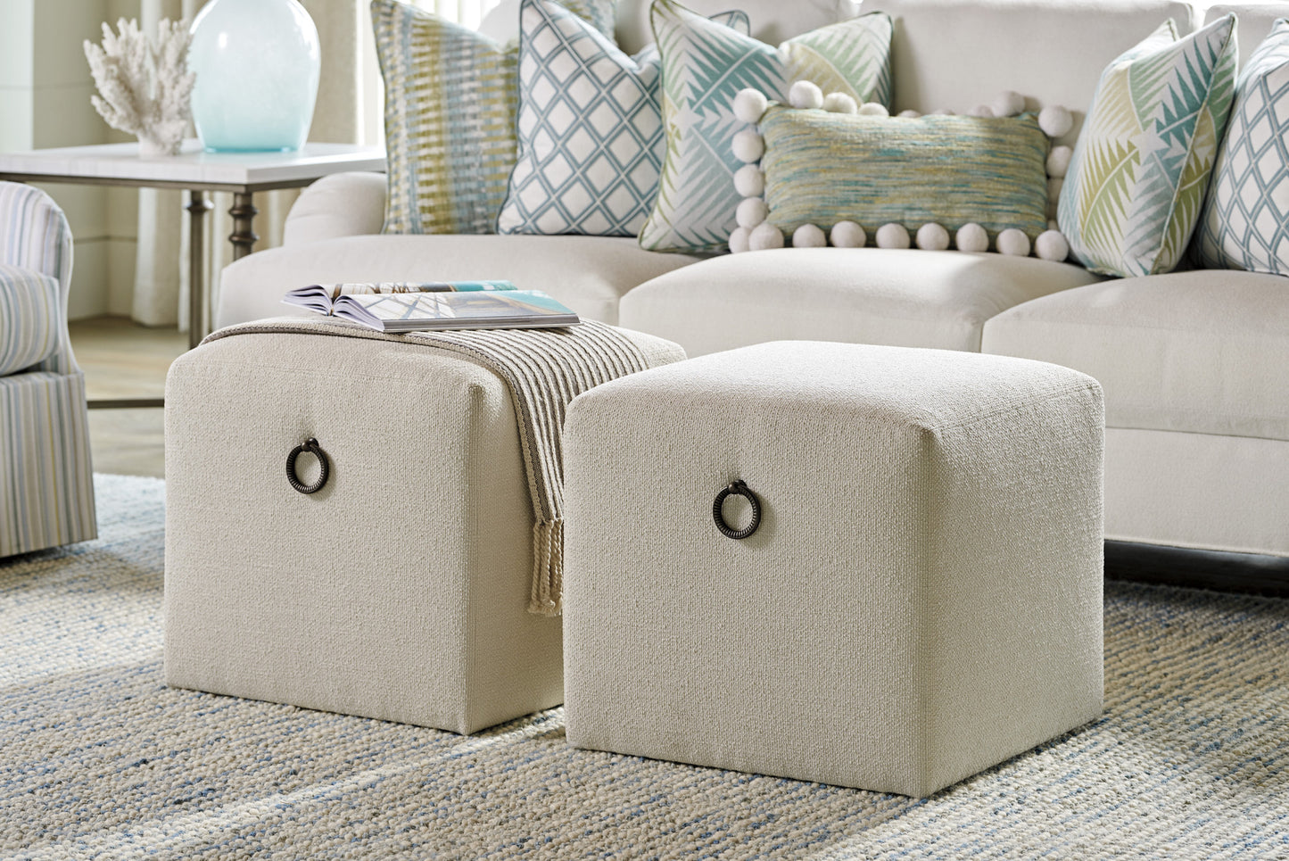 Ocean Breeze Jupiter Ottoman By Tommy Bahama