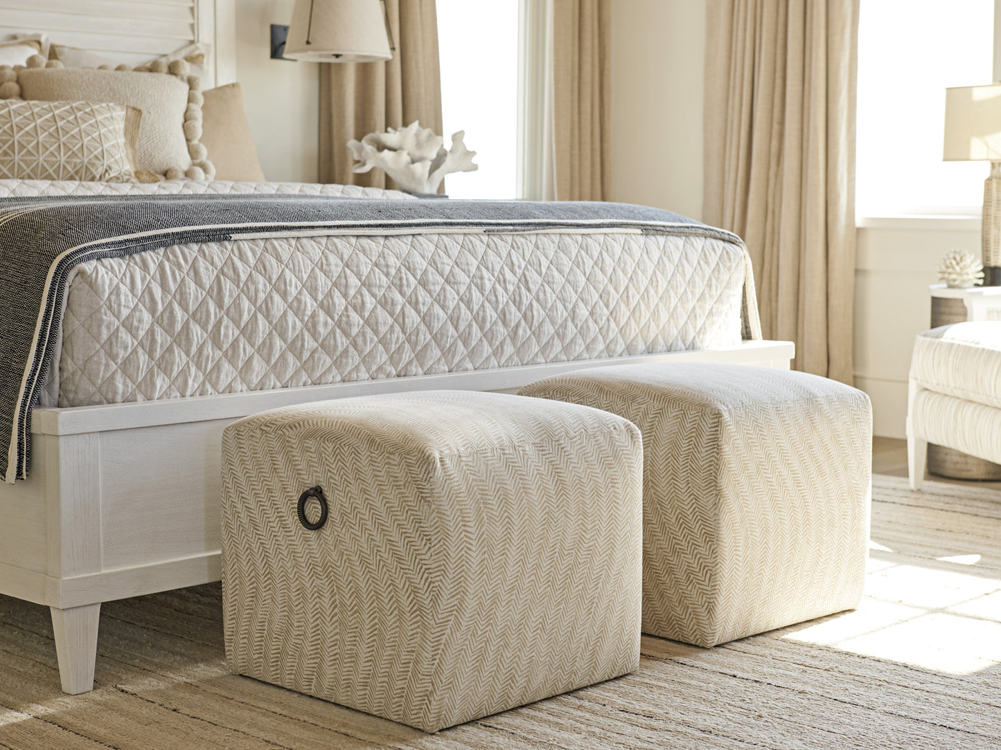 Ocean Breeze Jupiter Ottoman By Tommy Bahama