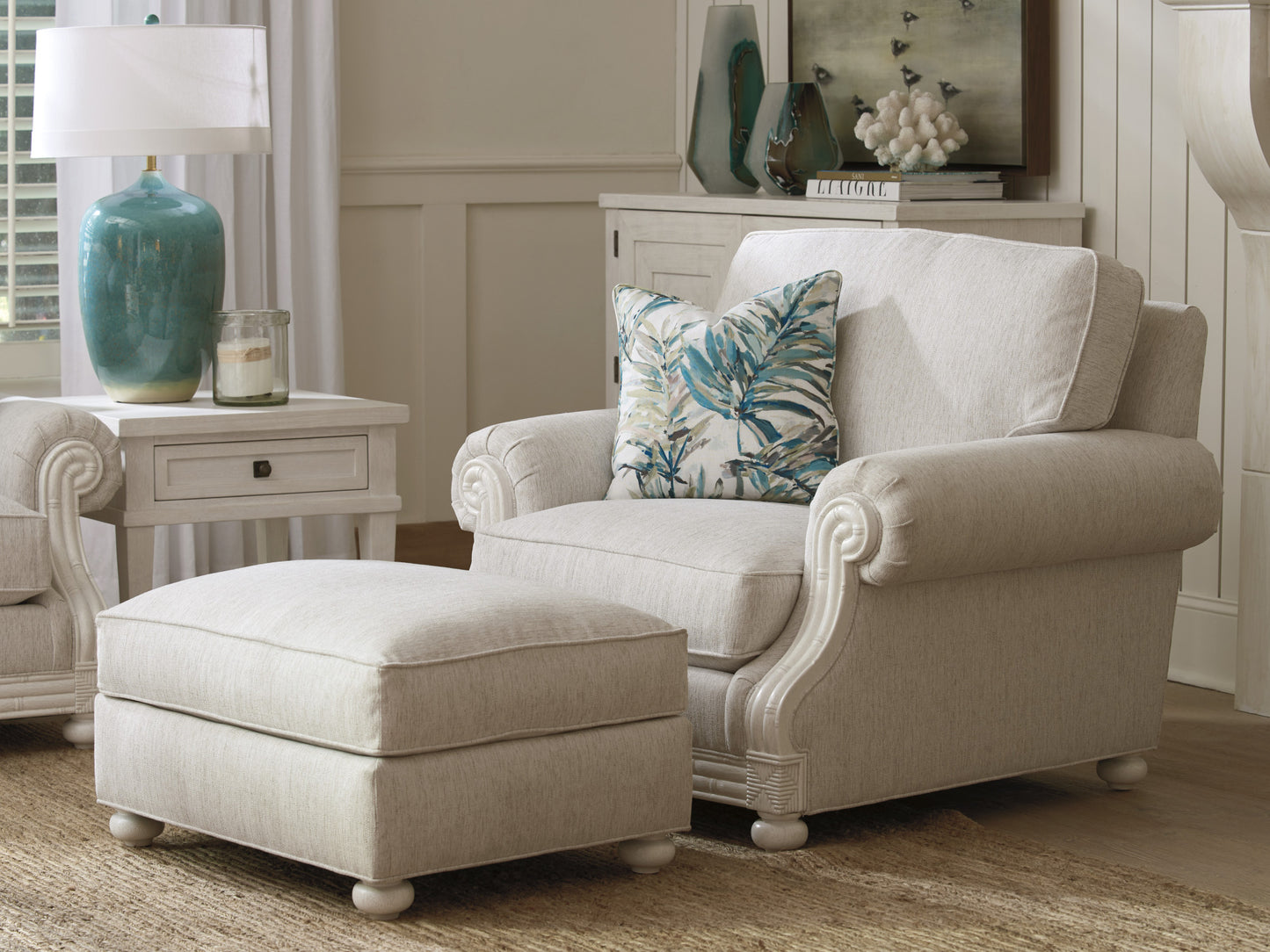 Ocean Breeze Coral Gables Ottoman