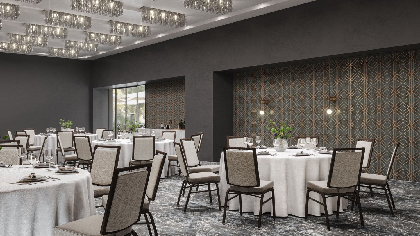 8214 Aluminum Banquet Chair with Action Back