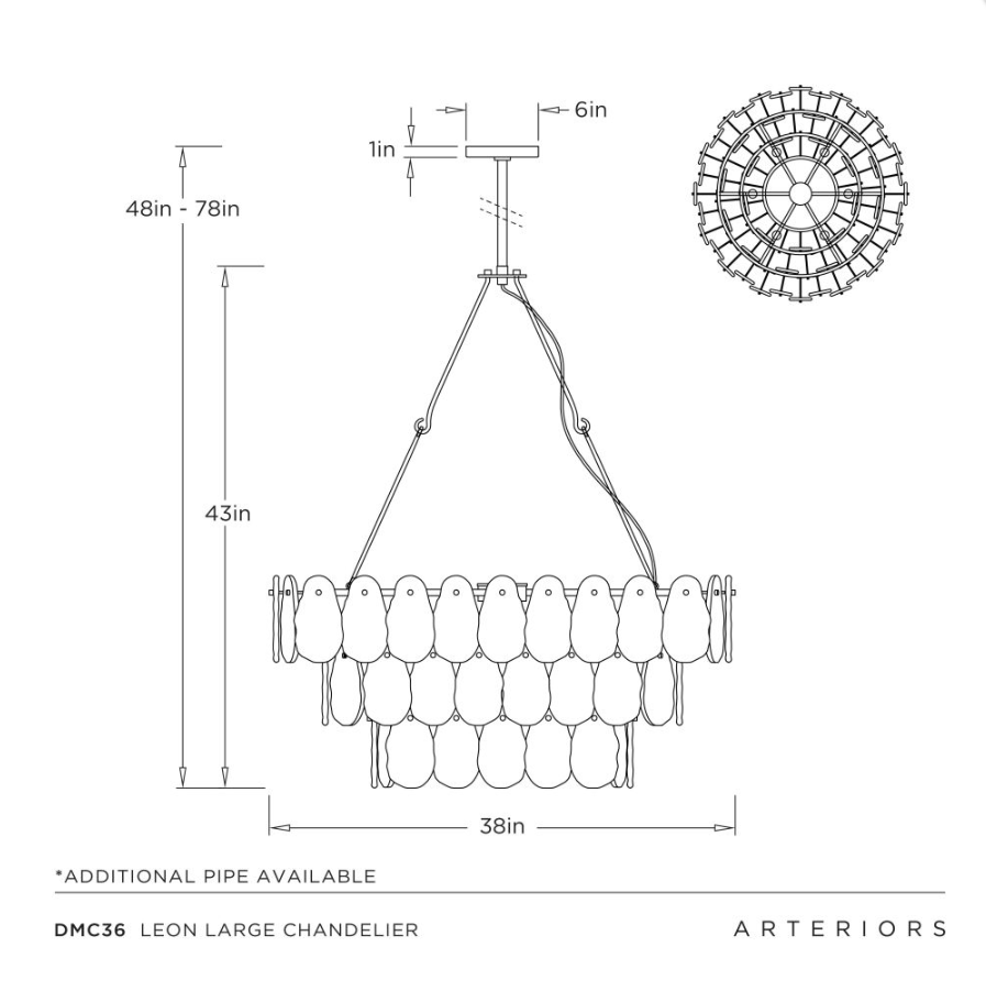 Arteriors Leon Large Chandelier