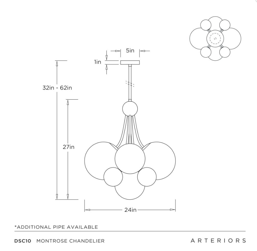Arteriors Montrose Chandelier