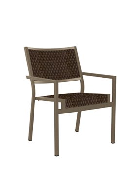 Cabana Club Chestnut Weave Woven Dining Chair