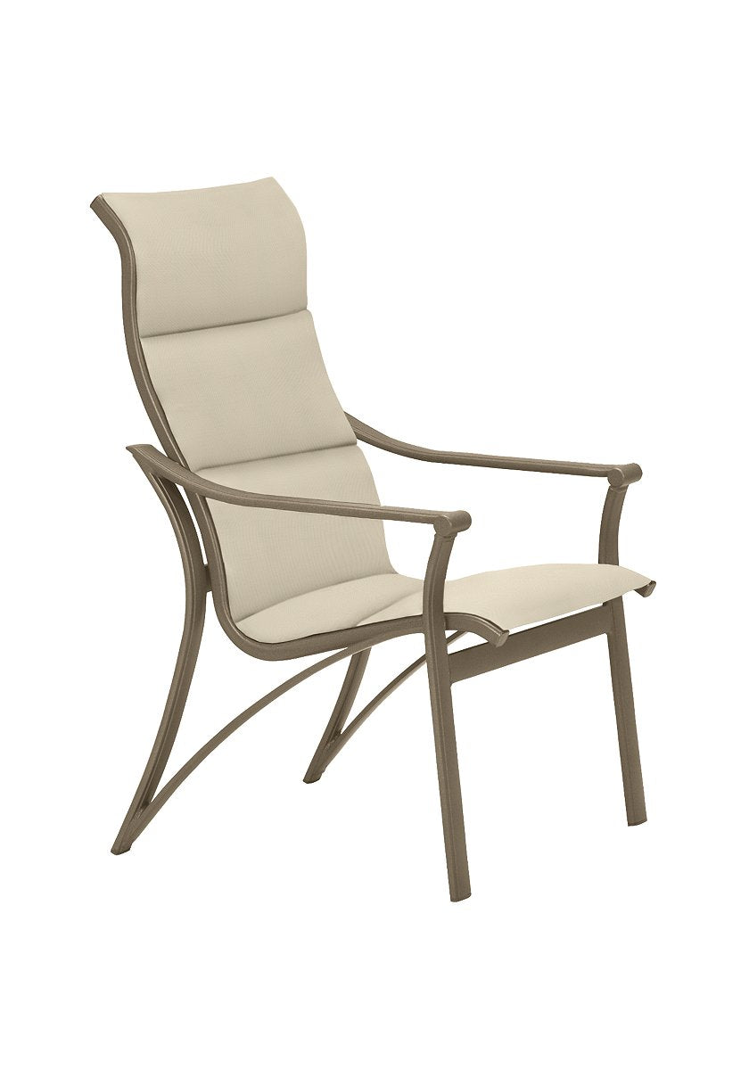 Corsica Padded Sling High Back Dining Chair