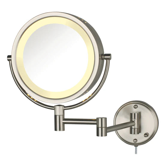 Jerdon Style 8.5" Lighted Wall Mount Mirror