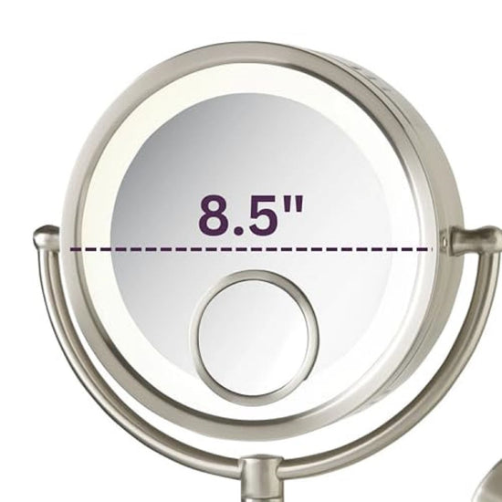 Jerdon Style 8.5" 7X-1X 15X Lighted Mirror