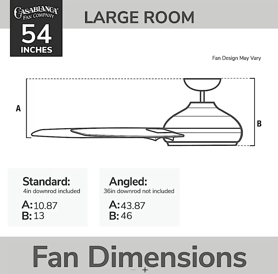 Hunter Casablanca Elise Outdoor ENERGY STAR DC with LED Light 54"