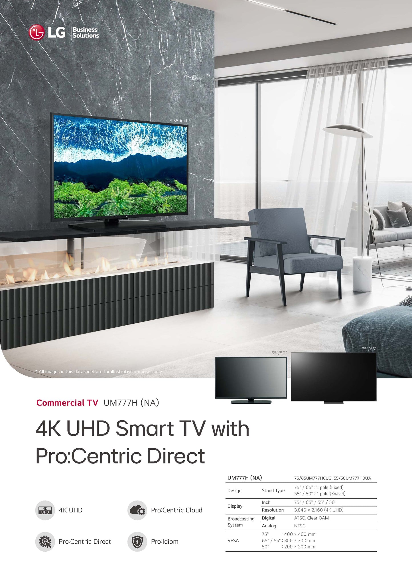 LG Commercial TV, 4K UHD SMART TV