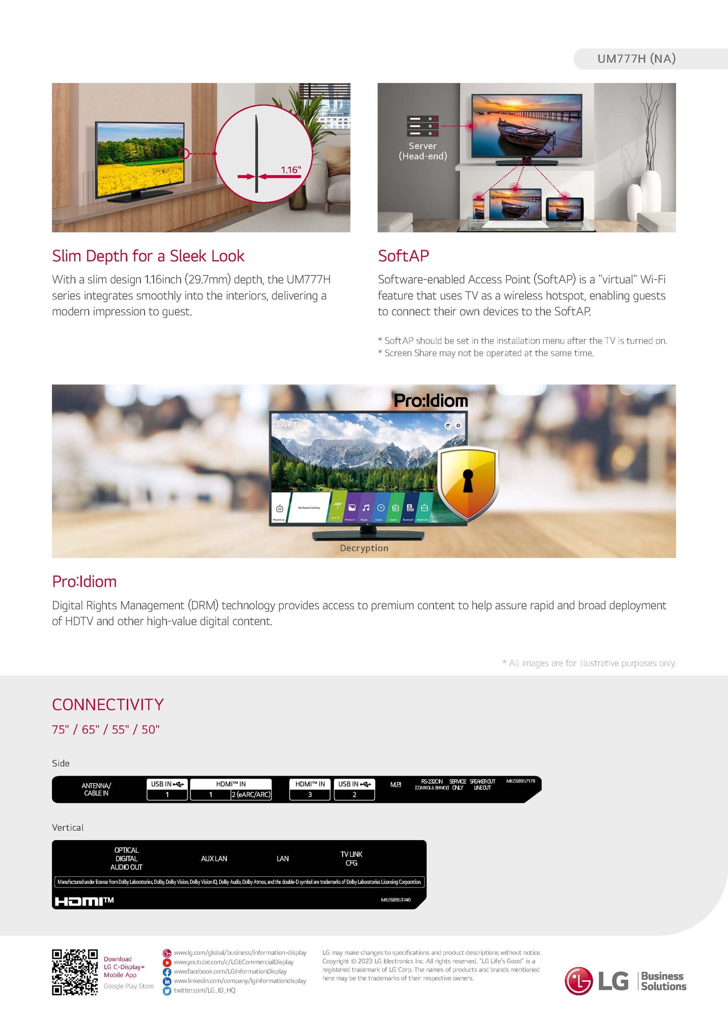 LG Commercial TV, 4K UHD SMART TV