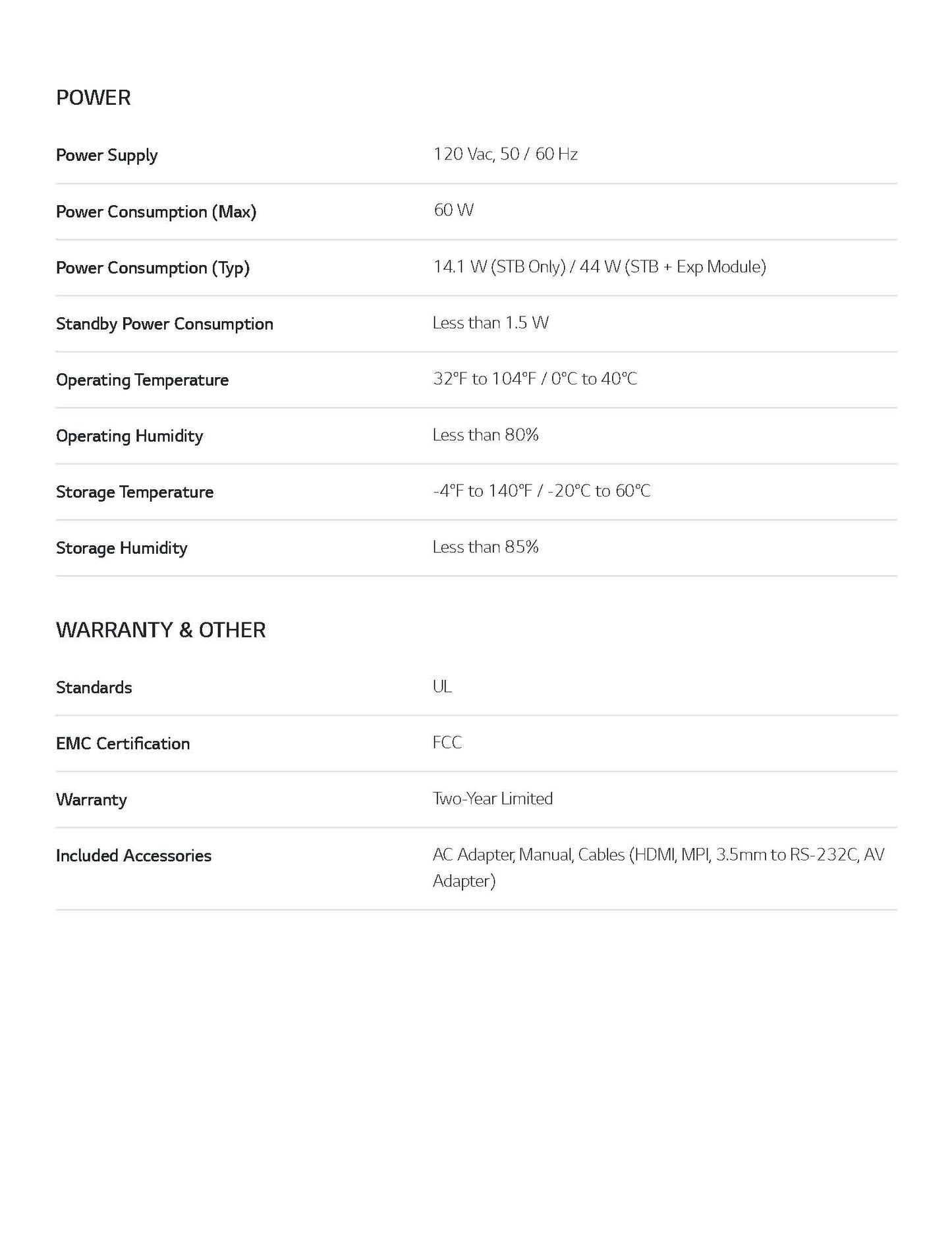 LG Pro Centric Smart Box