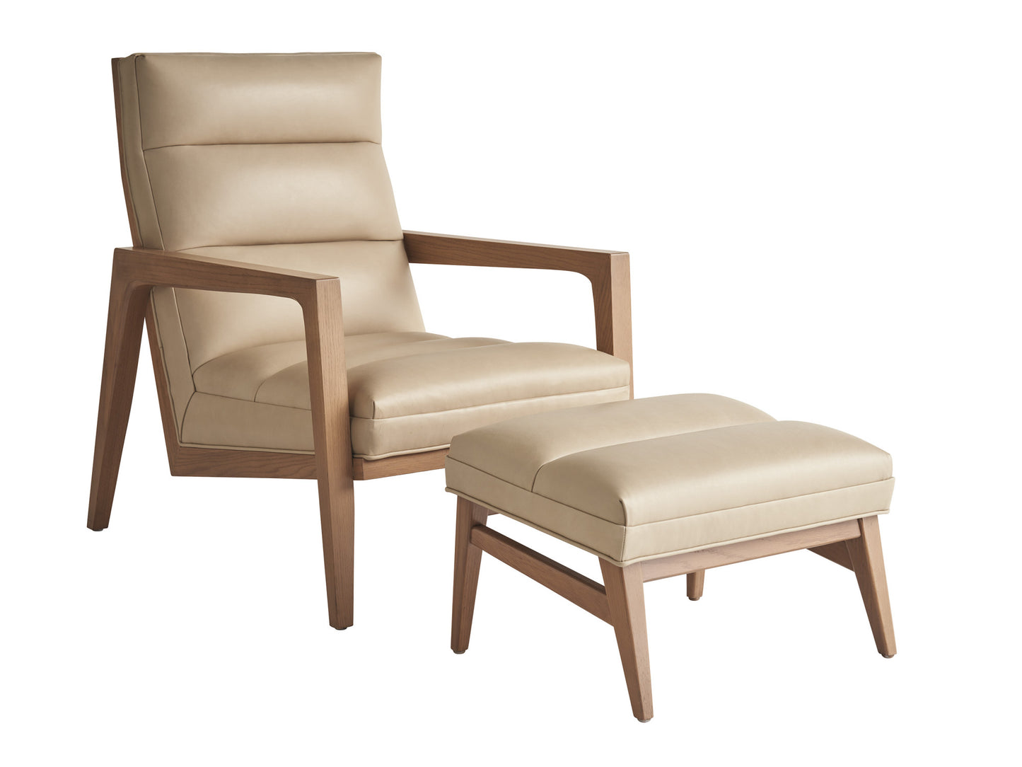 Sunet Key Hayley Leather Ottoman