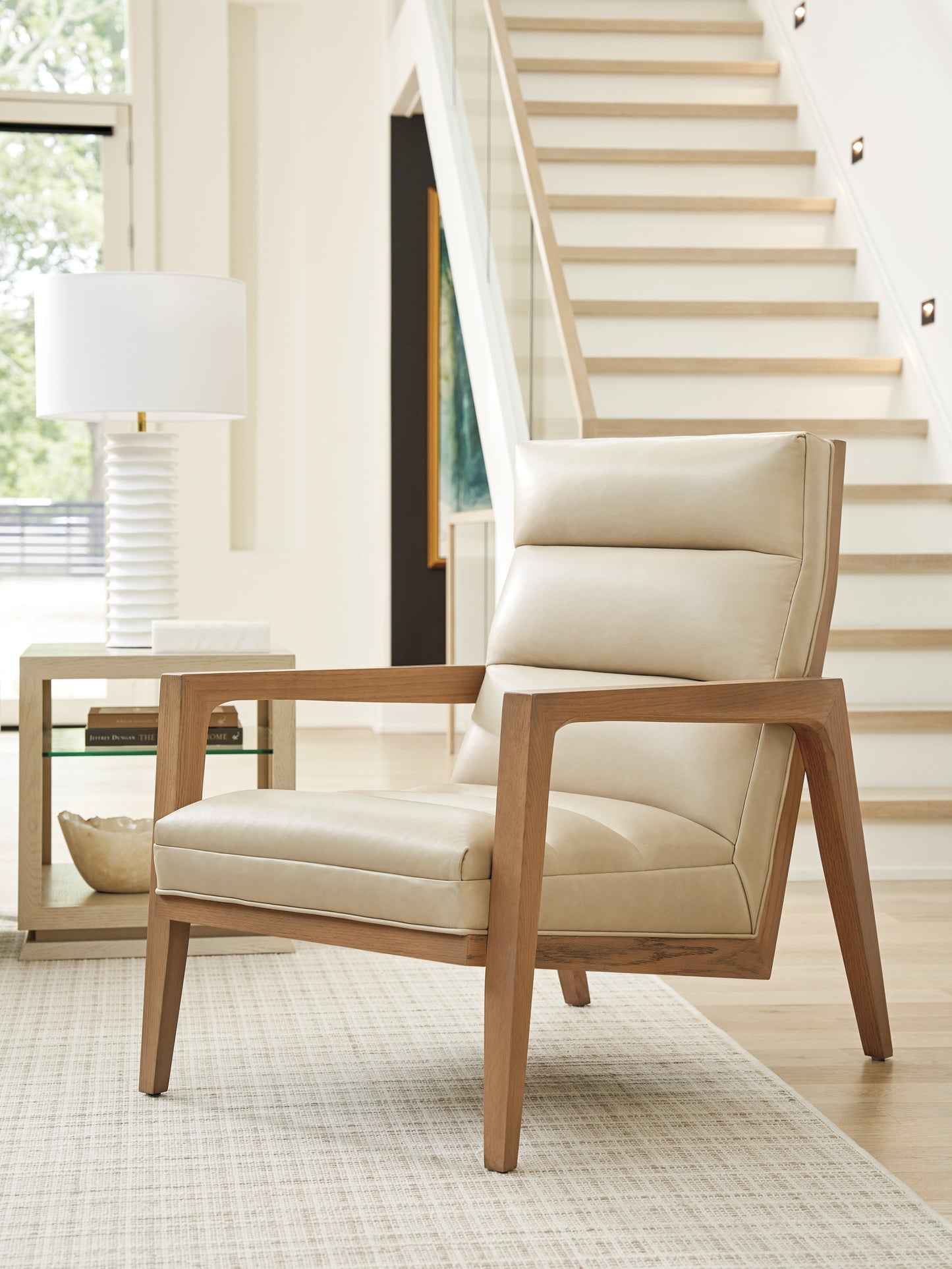 Sunet Key Hayley Leather Chair By Tommy Bahama