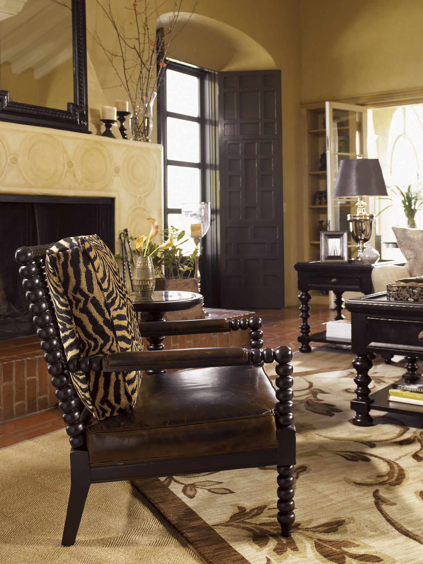 Kingstown Maarten Leather Chair By Tommy Bahama