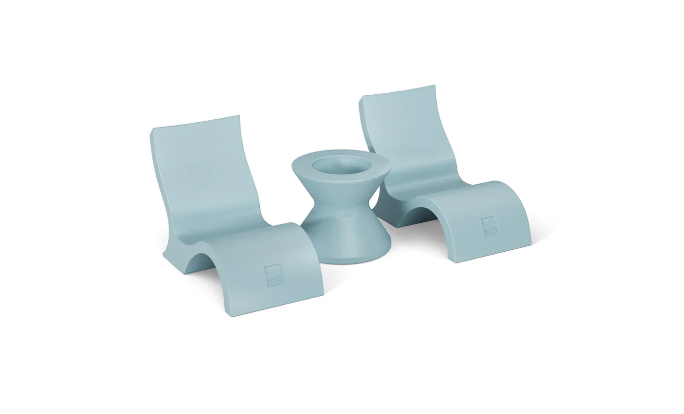 Ledge Lounger Relaxation In-Pool Chair & Ice Bin Bundle - Lowback