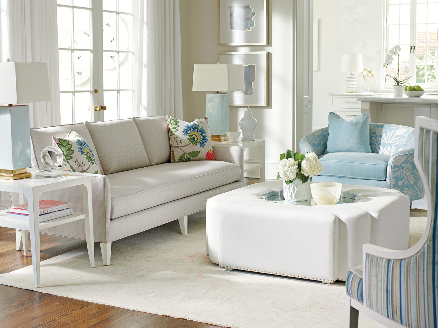 Lexington Avondale Clarendon Upholstered Cocktail Table
