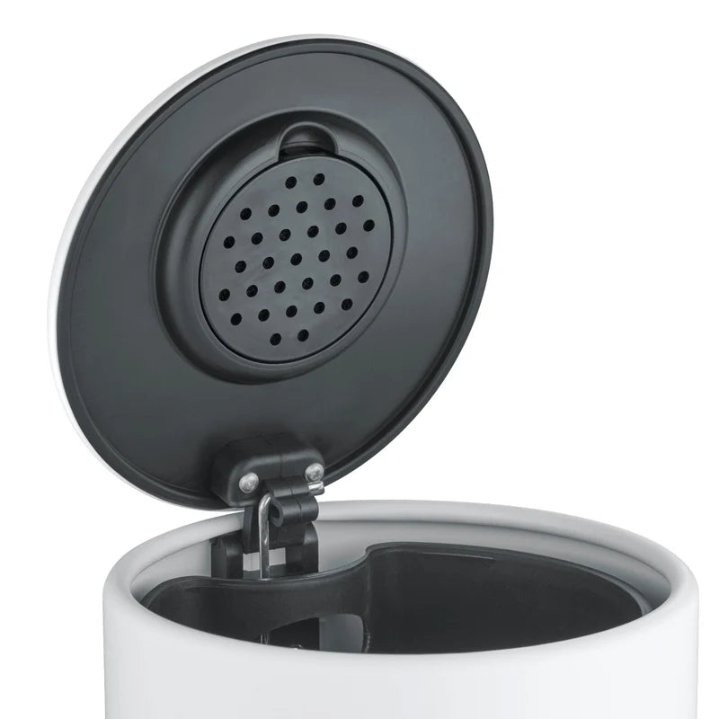 MODO Bathroom Stainless Steel Soft - Close Step Trash Can - 0.8 Gallon Wastebasket