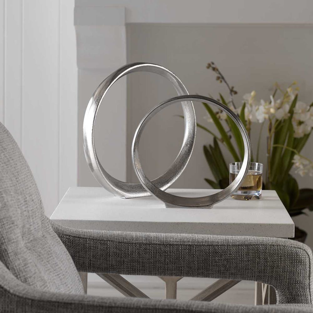 Orbits Ring Indoor-Outdoor Sculptures, Set of 2