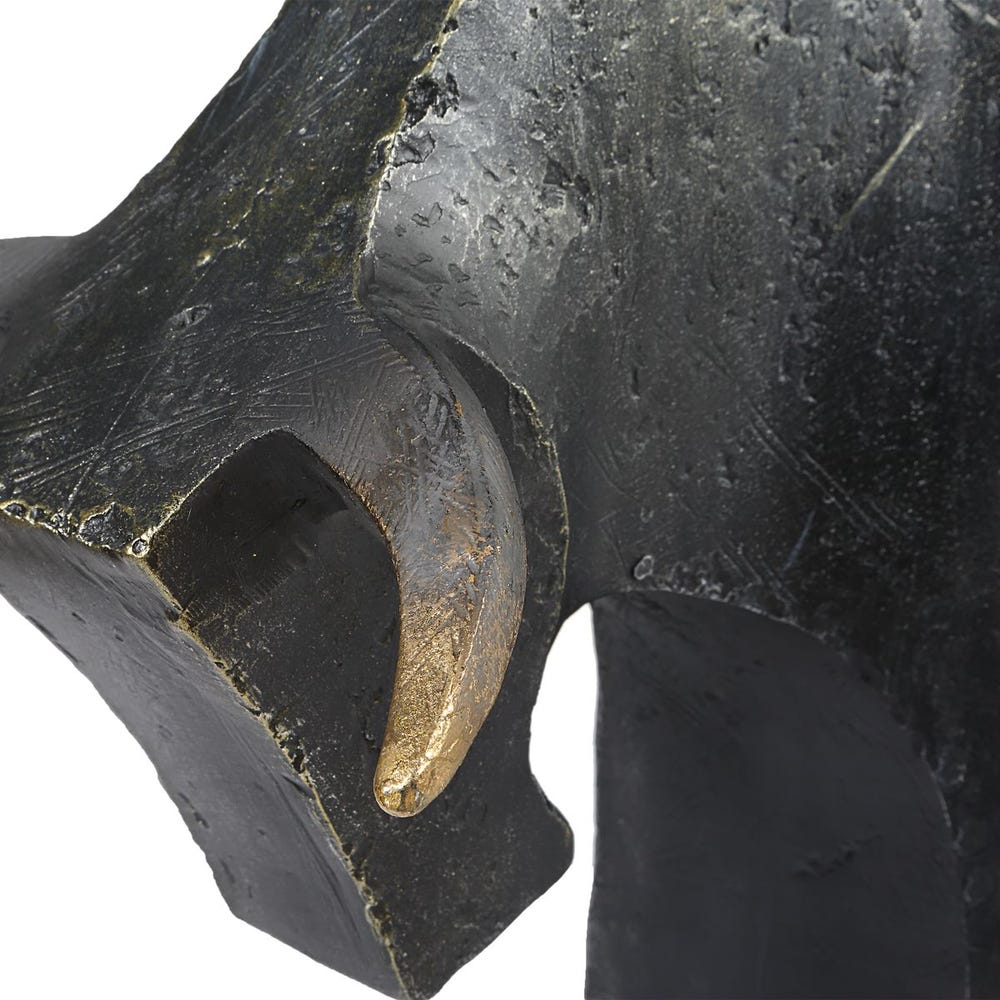 Regal Bull Sculptures, Set of 2