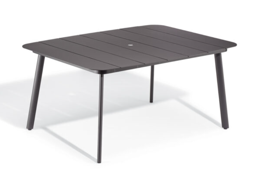 Eiland All-Aluminum 63" Rectangular Dining Table