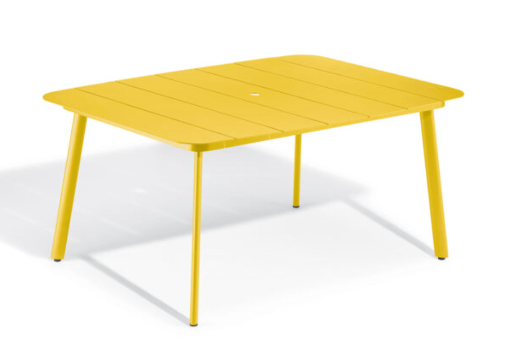 Eiland All-Aluminum 63" Rectangular Dining Table