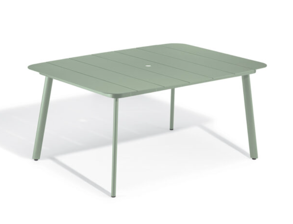 Eiland All-Aluminum 63" Rectangular Dining Table