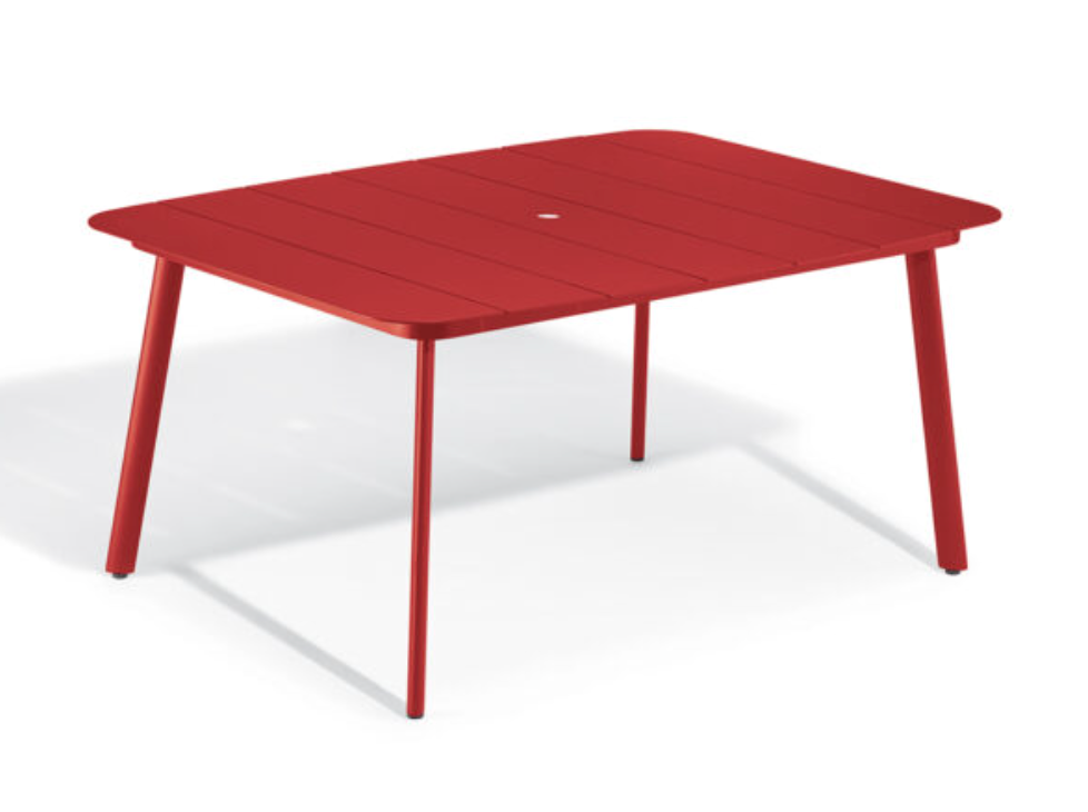 Eiland All-Aluminum 63" Rectangular Dining Table