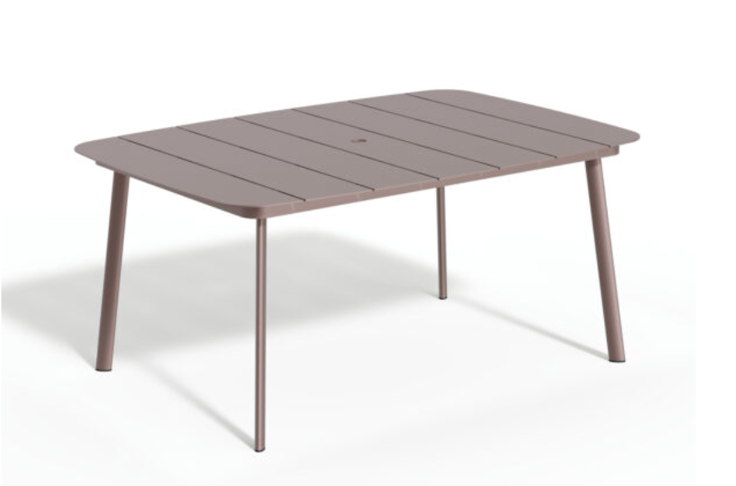 Eiland All-Aluminum 63" Rectangular Dining Table