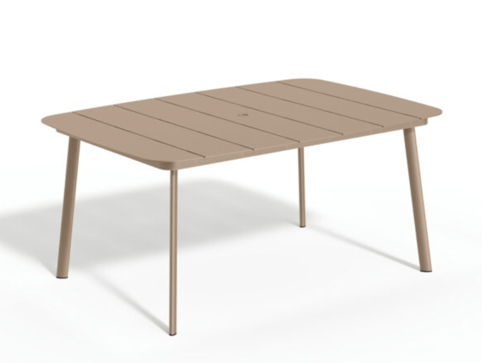 Eiland All-Aluminum 63" Rectangular Dining Table