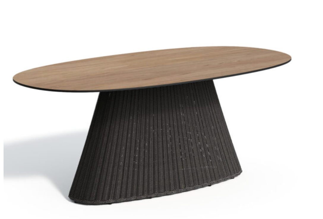 Tulle 76" Oval Dining Table - HPL