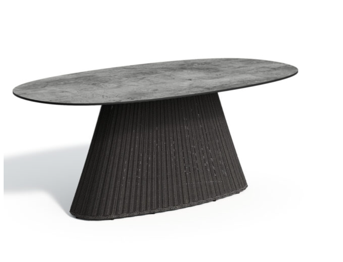 Tulle 76" Oval Dining Table - HPL