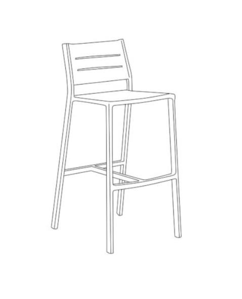 Eiland All-Aluminum Bar Stool